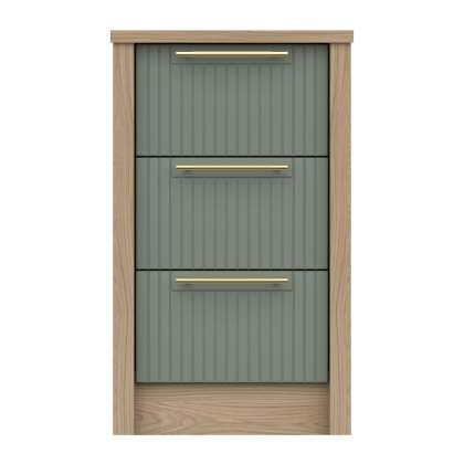 Exeter - Three Drawer Bedside Chest (Soft Close) Exeter - Three Drawer Bedside Chest (Soft Close)