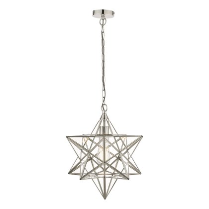 Laura Ashley - Large Star Pendant Silver Glass Laura Ashley - Large Star Pendant Silver Glass
