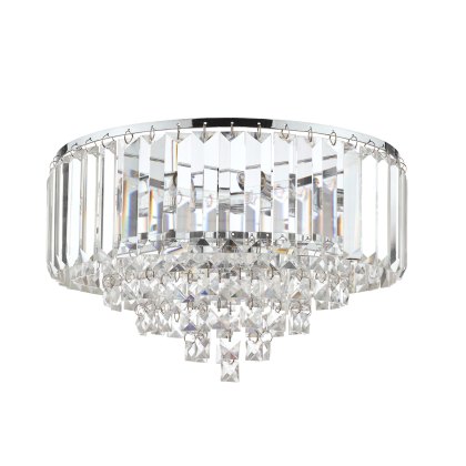 Laura Ashley - Vienna 3 Light Flush Crystal Polished Chrome Laura Ashley - Vienna 3 Light Flush Crystal Polished Chrome