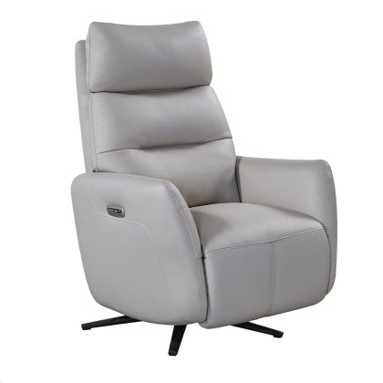 Nashville - Power Swivel Recliner Chair (Leather Cloud) Nashville - Power Swivel Recliner Chair (Leather Cloud)