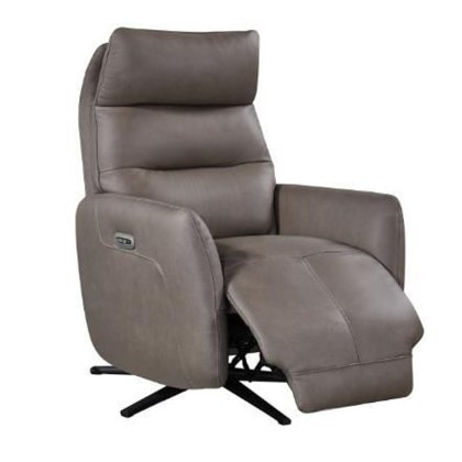 Nashville - Power Swivel Recliner Chair (Dark Taupe Leather) Nashville - Power Swivel Recliner Chair (Dark Taupe Leather)