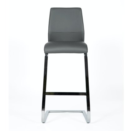 Seattle - Bar Stool (Grey Faux Leather) Seattle - Bar Stool (Grey Faux Leather)