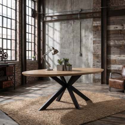 Prescot - Oval Dining Table 180cm (Oak) Prescot - Oval Dining Table 180cm (Oak)