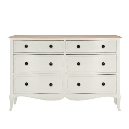 Amelie - Wide Six Drawer Chest Amelie - Wide Six Drawer Chest