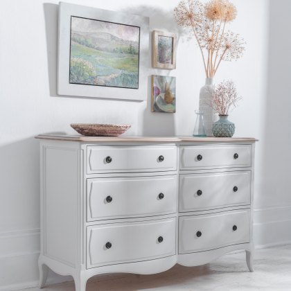 Amelie - Wide Six Drawer Chest Amelie - Wide Six Drawer Chest