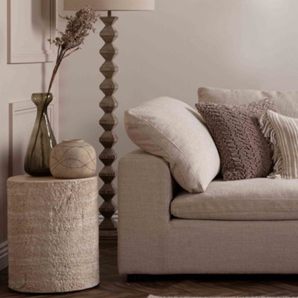 Dynasty - Lamp Table With Textured Side Dynasty - Lamp Table With Textured Side