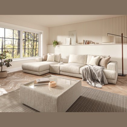 Tibet - Large Chaise Sofa with Sofa Table (LHF) Tibet - Large Chaise Sofa with Sofa Table (LHF)