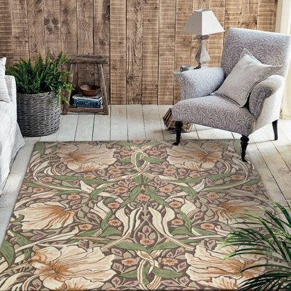 Morris Co - Pimpernel Aubergine Rug Morris Co - Pimpernel Aubergine Rug