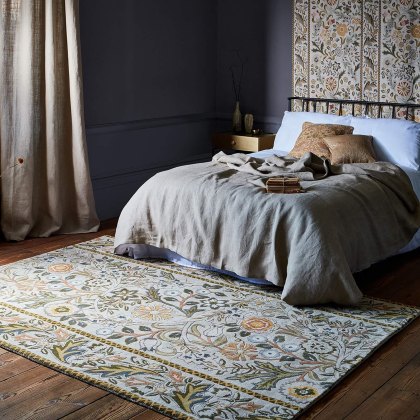 Morris Co - Wilhelmina linen/mustard Rug Morris Co - Wilhelmina linen/mustard Rug