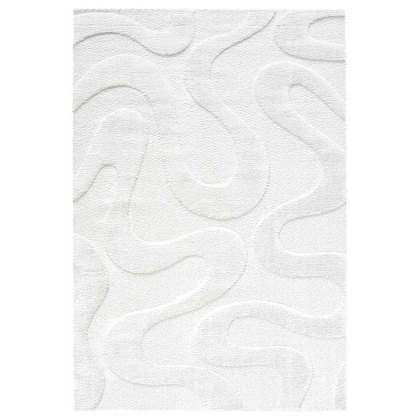 Cleo - Cream Carved Shaggy Texture Rug Cleo - Cream Carved Shaggy Texture Rug