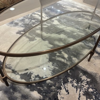 Italia Coffee Table - Clear Glass Top Italia Coffee Table - Clear Glass Top