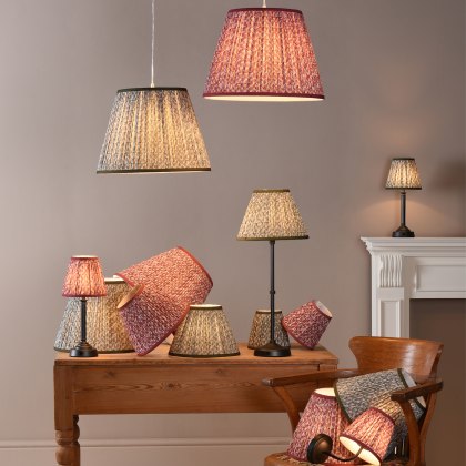 Dar - Esther Red Cotton Empire Shade (40cm) Dar - Esther Red Cotton Empire Shade (40cm)