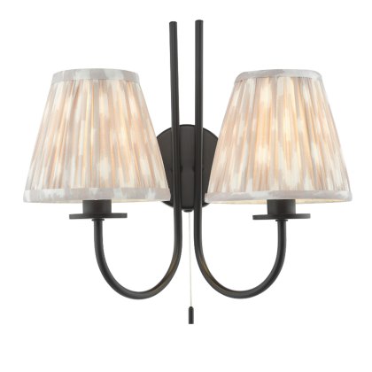 Dar - Ikat Taupe Cotton Empire Shade (15cm) Dar - Ikat Taupe Cotton Empire Shade (15cm)