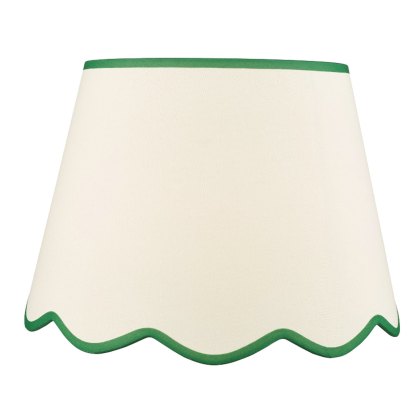 Dar - Poma Natural Linen Tapered Drum Shade (45cm) Dar - Poma Natural Linen Tapered Drum Shade (45cm)