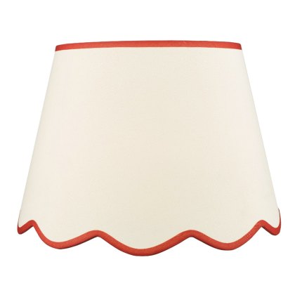 Dar - Poma Natural Linen Tapered Drum Shade (45cm) Dar - Poma Natural Linen Tapered Drum Shade (45cm)