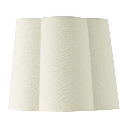 Dar - Jordana Ivory Cotton Tapered Drum Shade (27cm) Dar - Jordana Ivory Cotton Tapered Drum Shade (27cm)