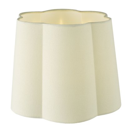 Dar - Jordana Ivory Cotton Tapered Drum Shade (27cm) Dar - Jordana Ivory Cotton Tapered Drum Shade (27cm)