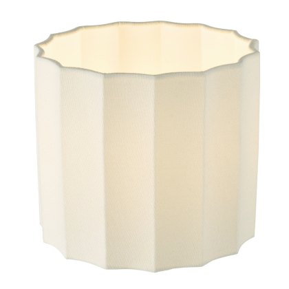 Dar - Noura Ivory Linen Drum Shade (18cm) Dar - Noura Ivory Linen Drum Shade (18cm)