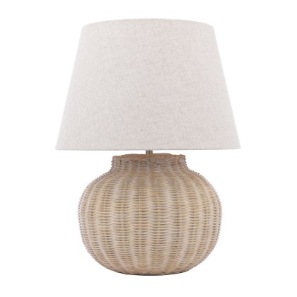Laura Ashley - Fernhill Large Rattan Table Lamp with Shade Laura Ashley - Fernhill Large Rattan Table Lamp with Shade