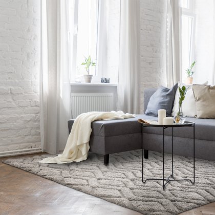 Harrison - Silver Shaggy Rug Harrison - Silver Shaggy Rug