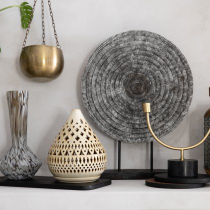 Accessories - Aditya Vase Mottled Brown (Slim) Accessories - Aditya Vase Mottled Brown (Slim)