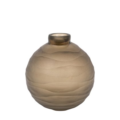 Accessories - Bevelled Glass Globe Vase (Smoke) Accessories - Bevelled Glass Globe Vase (Smoke)