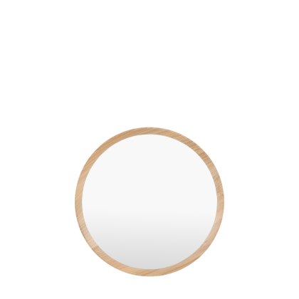 Mirrors - Cedar Round Mirror Oak Small Mirrors - Cedar Round Mirror Oak Small