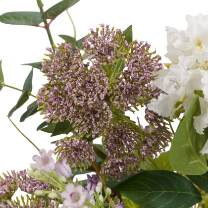 Faux Flowers - Lilac Mixed Wrapped Bouquet Faux Flowers - Lilac Mixed Wrapped Bouquet