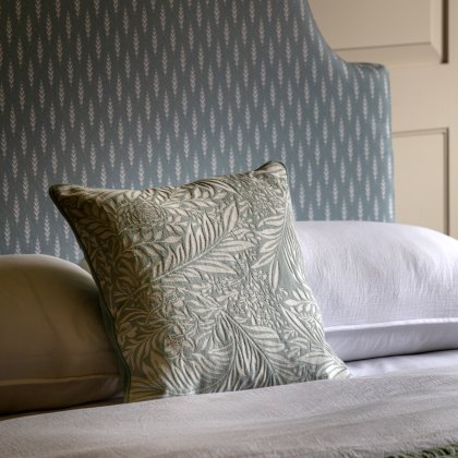 Cushions - Fallow Leaf Woven Cushion (Duck Egg) Cushions - Fallow Leaf Woven Cushion (Duck Egg)