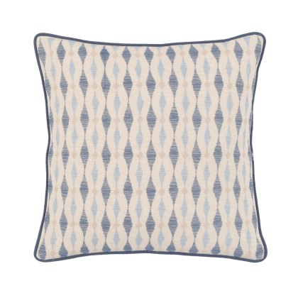 Cushions - Sierra Ikat Embroidered Cushion Ink Blue Cushions - Sierra Ikat Embroidered Cushion Ink Blue