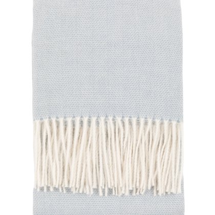Throws - Cassis Herringbone Throw Blue Throws - Cassis Herringbone Throw Blue