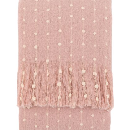 Throws - Dottie Faux Mohair Throw Rose Pink Throws - Dottie Faux Mohair Throw Rose Pink