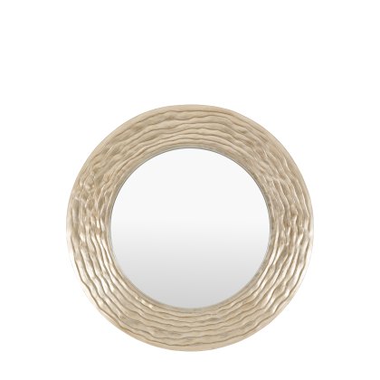 Mirrors - Cresta Round Mirror Champagne Mirrors - Cresta Round Mirror Champagne