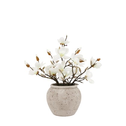 Faux Flowers - Magnolia Vase Arrangement Faux Flowers - Magnolia Vase Arrangement