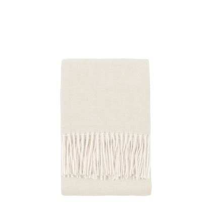 Throws - Cassis Herringbone Throw Ecru Throws - Cassis Herringbone Throw Ecru