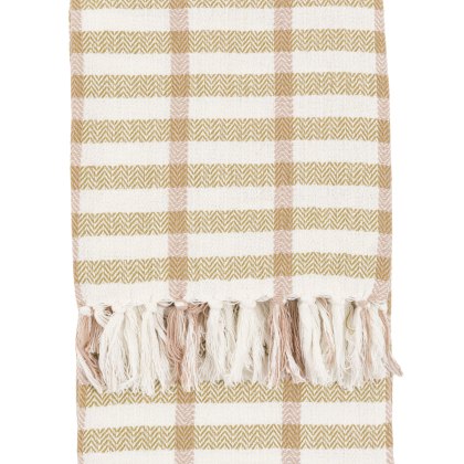 Throws - Arvo Grid Woven Throw Green / Rust Throws - Arvo Grid Woven Throw Green / Rust