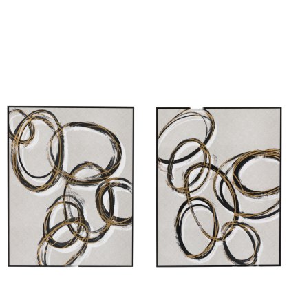 Bold as Gold - Framed Canvas Set of 2 Bold as Gold - Framed Canvas Set of 2