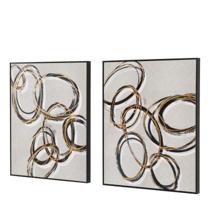 Bold as Gold - Framed Canvas Set of 2 Bold as Gold - Framed Canvas Set of 2
