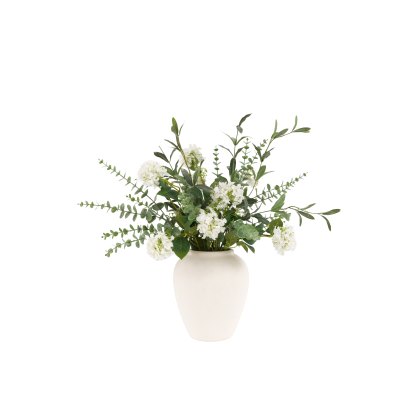 Faux Flowers - Eucalyptus Floral Vase Arrangement Faux Flowers - Eucalyptus Floral Vase Arrangement