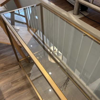 Dekko - Console Table (Clear Glass Top) Dekko - Console Table (Clear Glass Top)