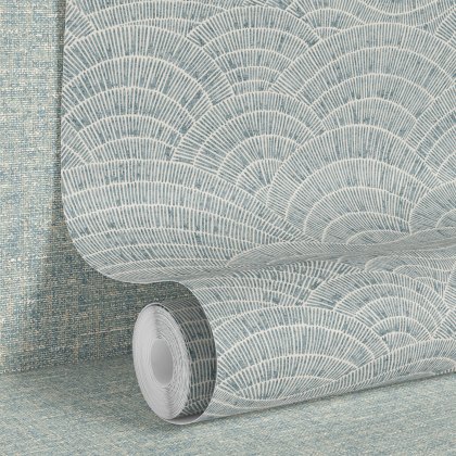 Esselle - Dalty Steel Blue Wallpaper Esselle - Dalty Steel Blue Wallpaper