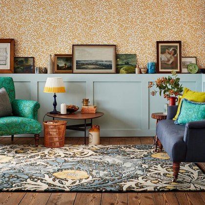 Morris Co - Seaweed Teal Rug Morris Co - Seaweed Teal Rug