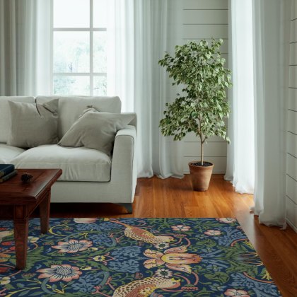 Morris Co - Strawberry Thief Indigo Rug Morris Co - Strawberry Thief Indigo Rug