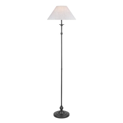 Laura Ashley - Ludchurch Floor Lamp Industrial Black With Shade Laura Ashley - Ludchurch Floor Lamp Industrial Black With Shade