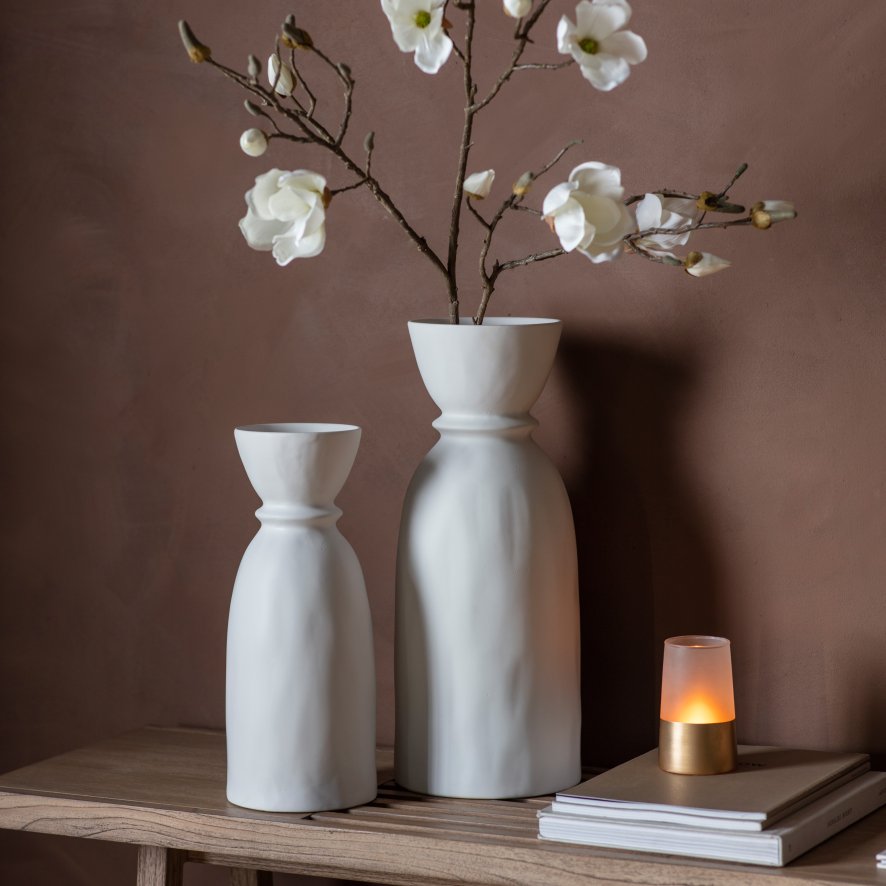 Accessories - Takada Bottle Vase White Accessories - Takada Bottle Vase White