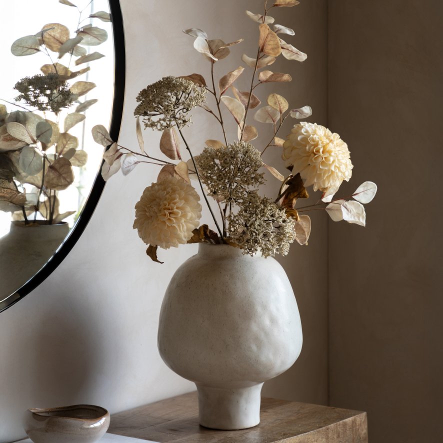 Faux Flowers - Dahlia Autumnal Bouquet Natural Faux Flowers - Dahlia Autumnal Bouquet Natural