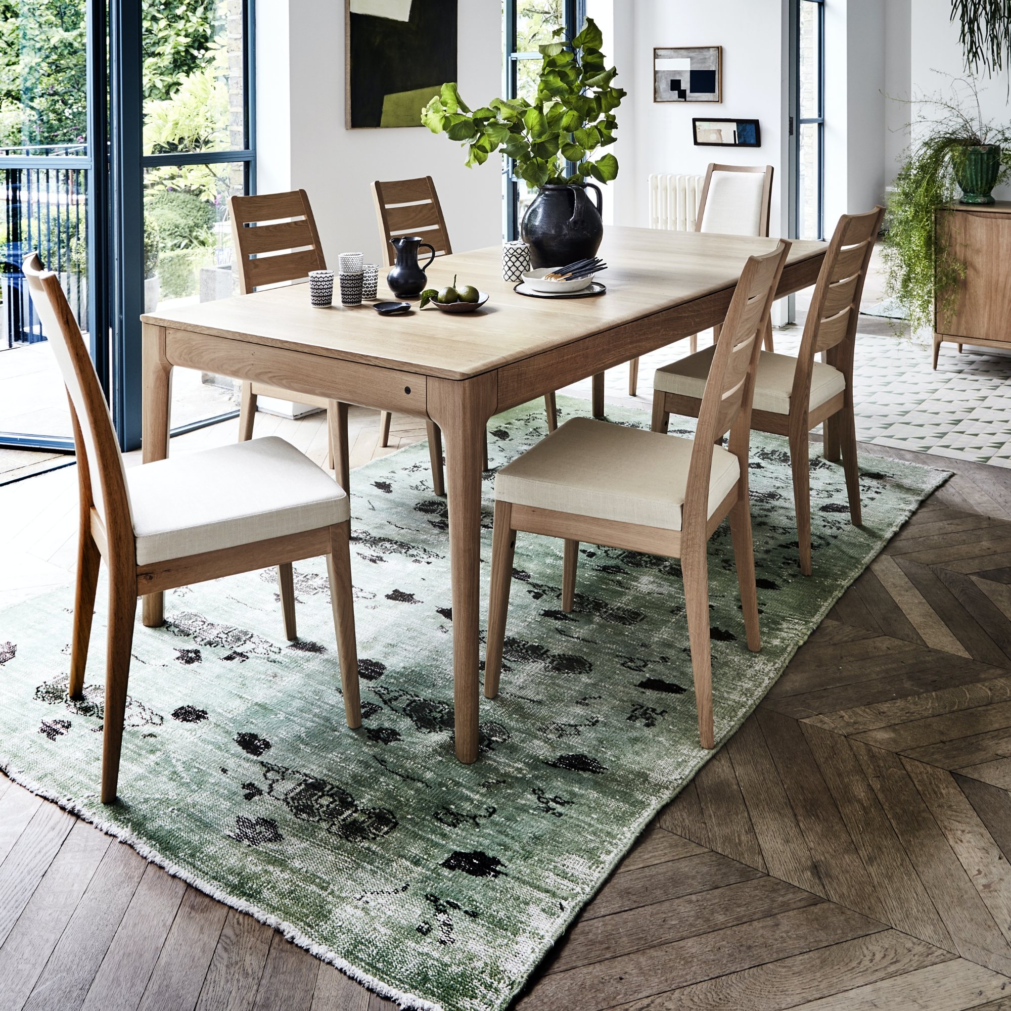 Ercol Romana Large Extending Dining Table • Roomes Furniture & Interiors