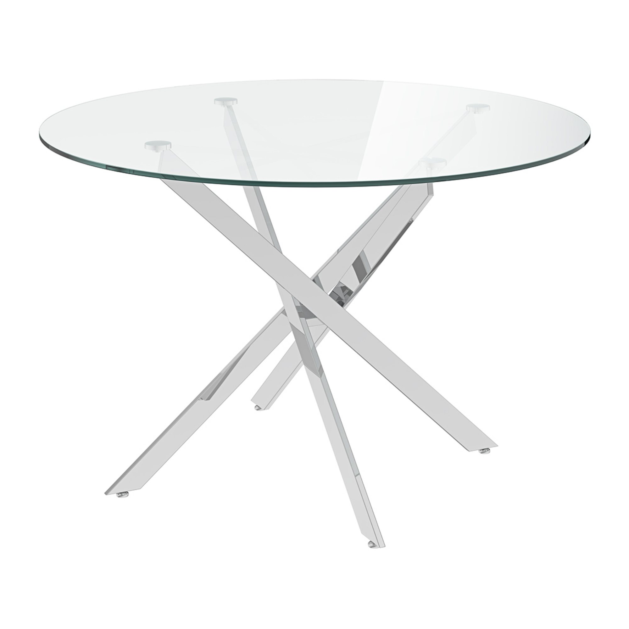 Round Dining Table Chrome • Roomes Furniture & Interiors