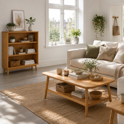 Crete - Wide Bookcase Crete - Wide Bookcase