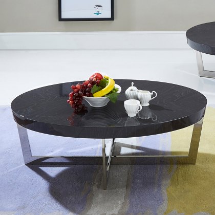 Orion - Oval Coffee Table (Slate)